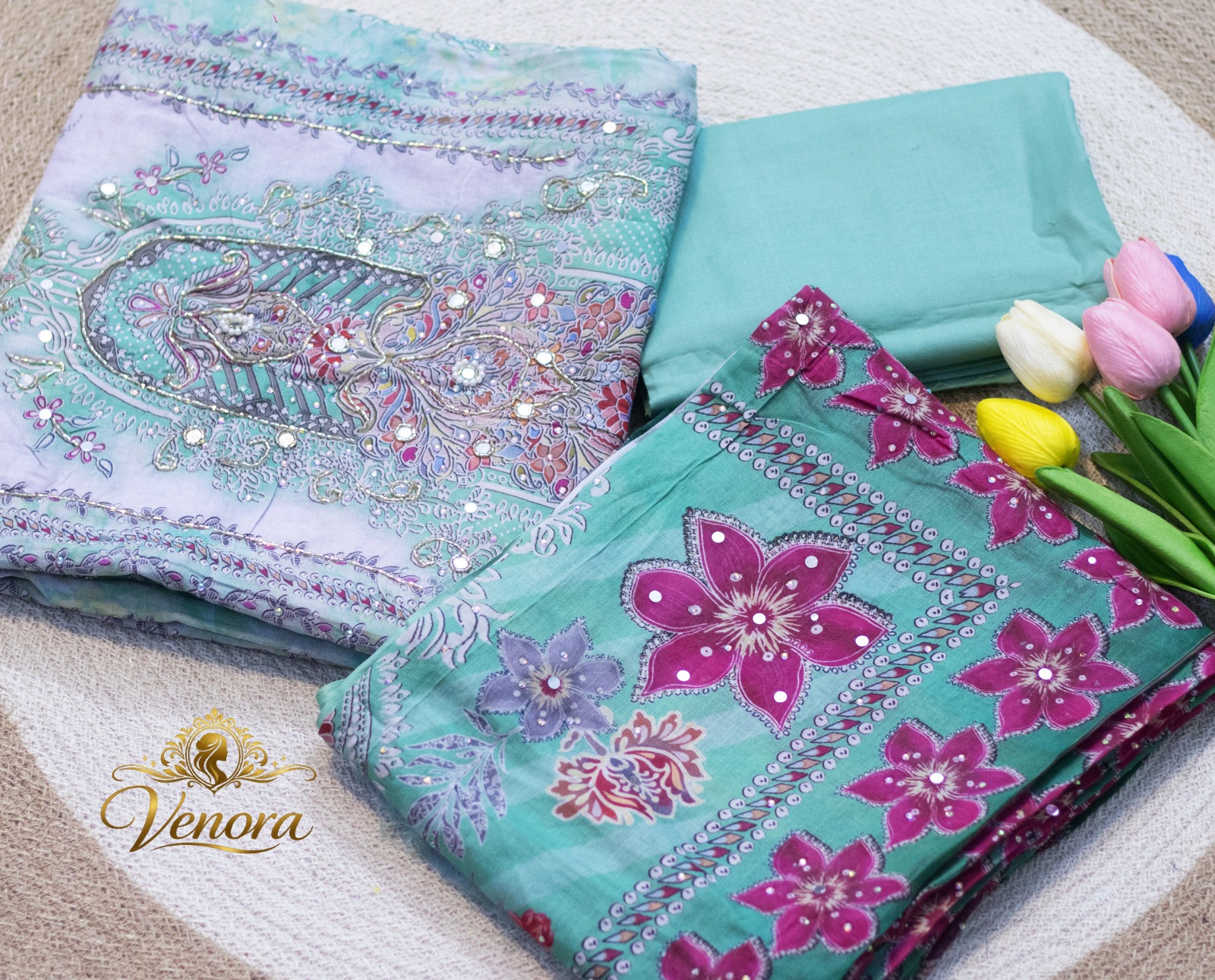 Mirror Work Luxury Dress